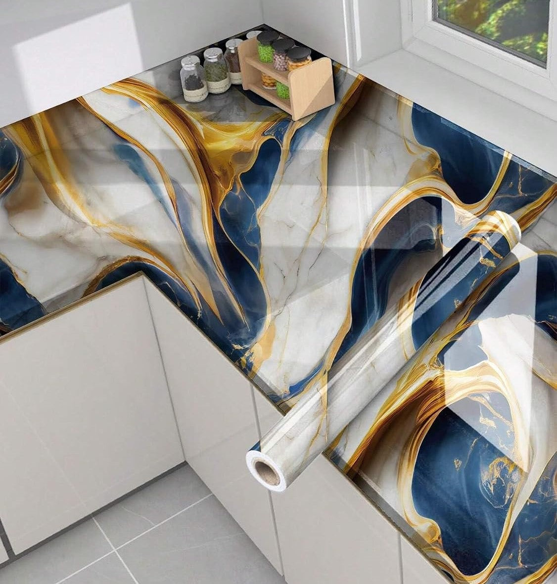 Self Adhesive Waterproof Wallpaper Sticker (6.5ft × 2ft)