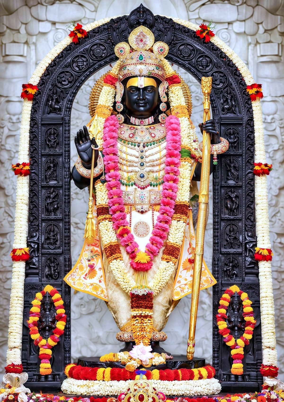 Shri Ram Ayodhya Dham 3D Metal Photo Frame