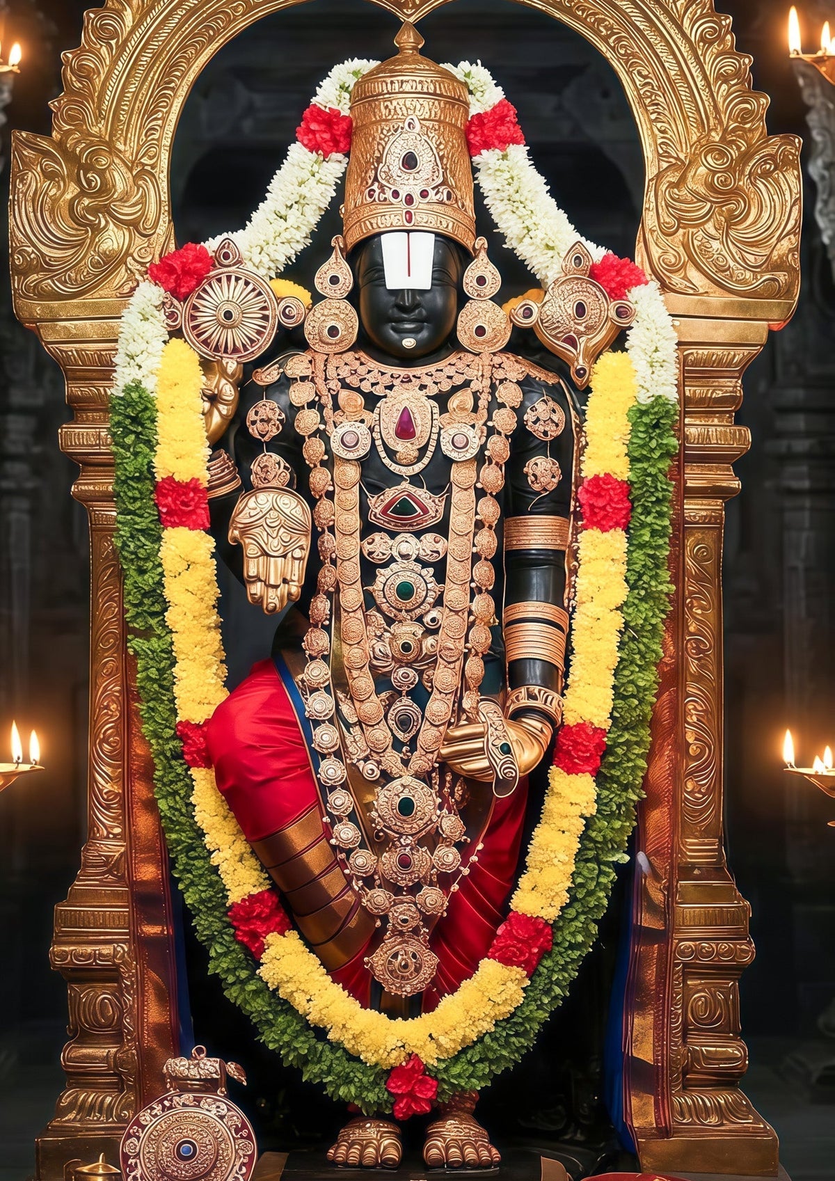 Tirupati Balaji 3D Metal Photo Frame