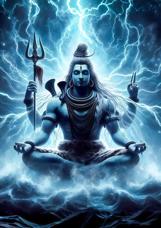 Lord Shiva 3D Metal Sheet Photo Frame