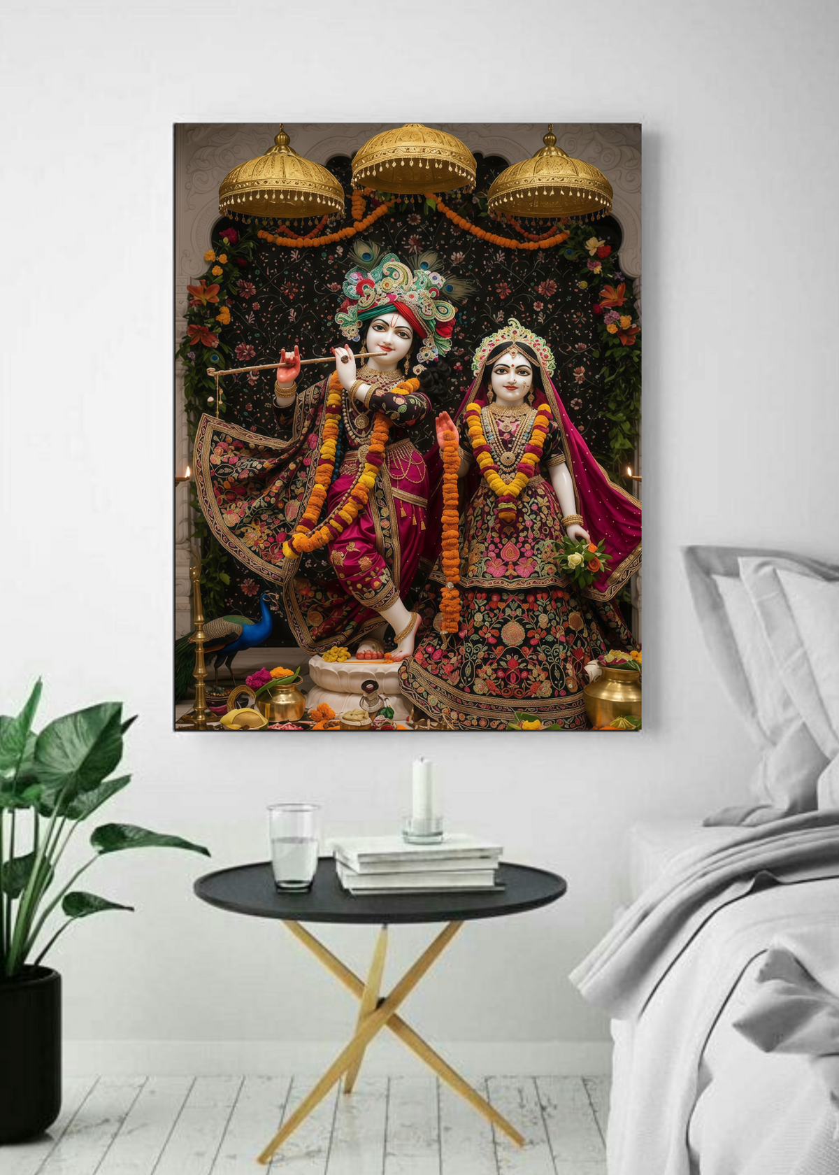 3D Radha Krishna Wall Frame