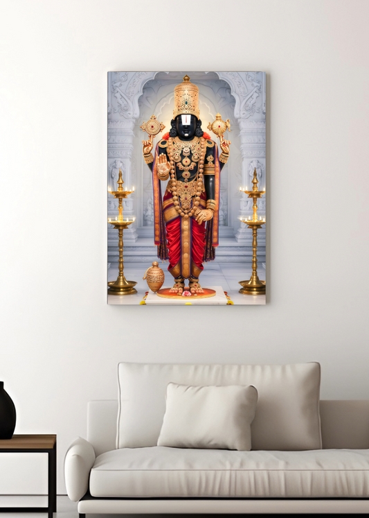Tirupati Balaji 3D Metal Photo Frame HomeyWaa