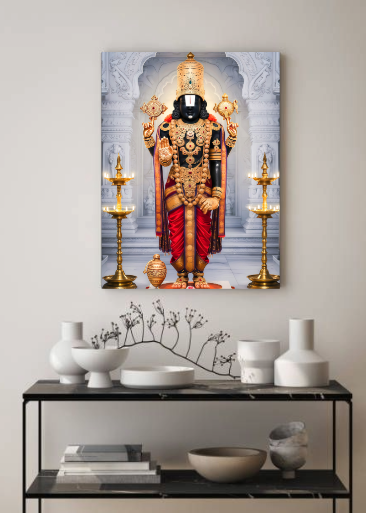 Tirupati Balaji 3D Metal Photo Frame HomeyWaa