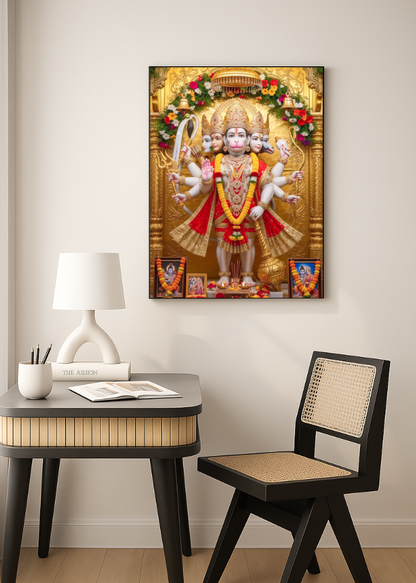 3D Metal Sheet Hanuman Ji Frame