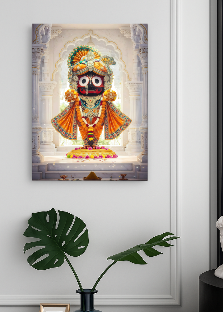 3D Metal Lord Jagannath Photo Frame