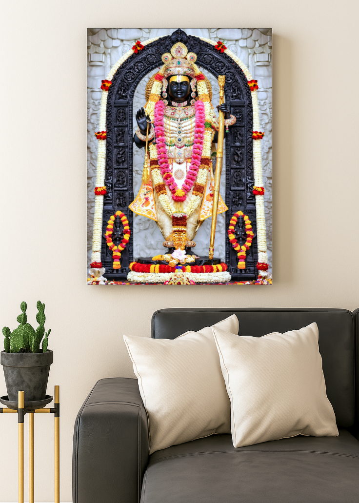 Shri Ram Ayodhya Dham 3D Metal Photo Frame