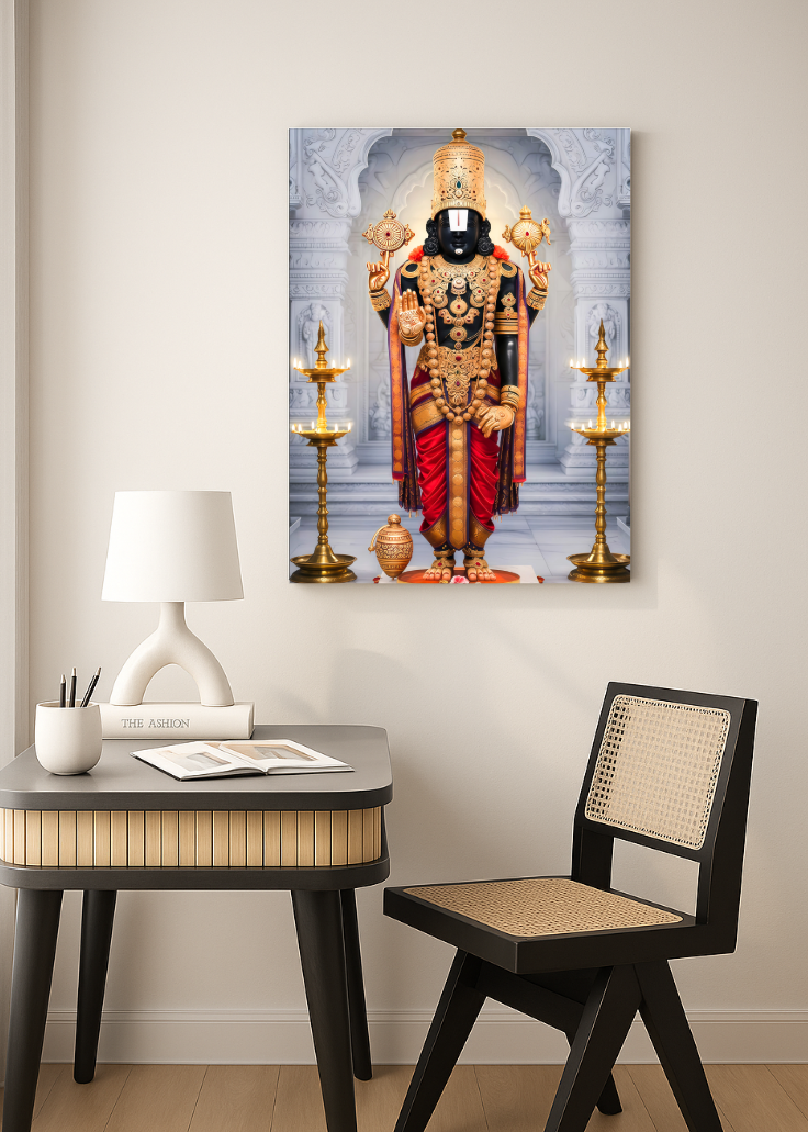 Tirupati Balaji 3D Metal Photo Frame HomeyWaa