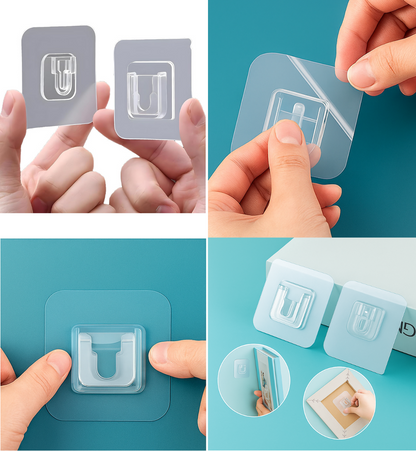 Modern Abstract Geometric 3D Metal Photo Frame