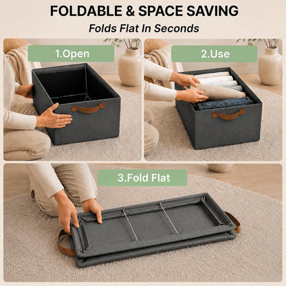 Space Saving Foldable Wardrobe Storage Organizer