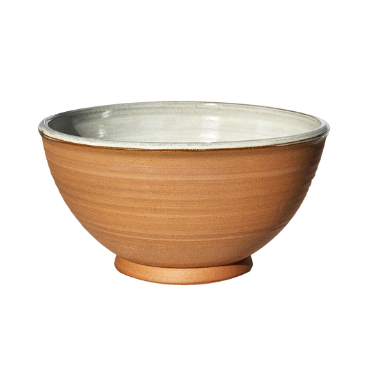 Natural glaze ceramic mixing bowl
